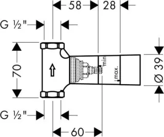 Запорный вентиль Hansgrohe 15972000S52 хром